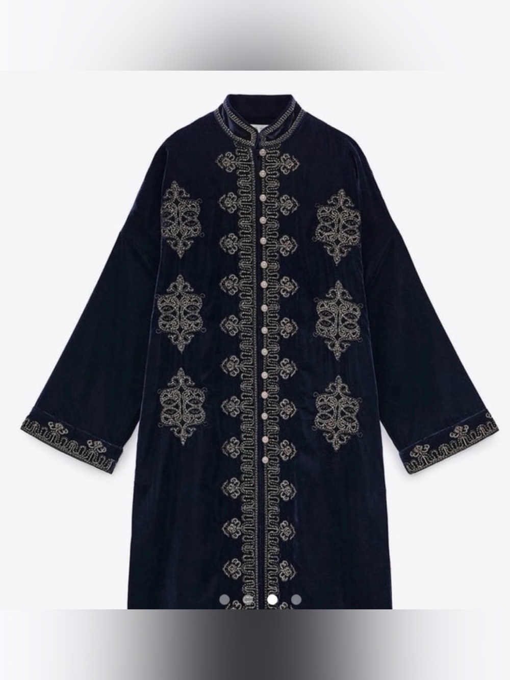** ISO ** Zara Embroidered Velvet Kimono - Picture 2 of 5